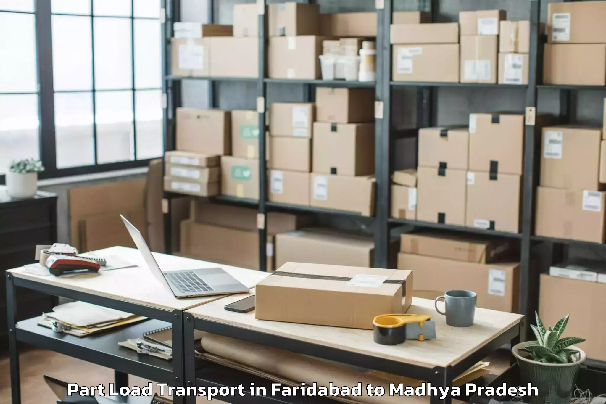 Faridabad to Anuppur Part Load Transport Booking